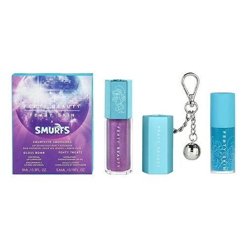Fenty Beauty Fenty Beauty - Smurfette Smooches - Απαραίτητο Δίδυμο Χειλιών + Μπρελόκ